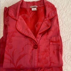 BEDHEAD Pajama Set Fine Cotton Red Jacquard Print